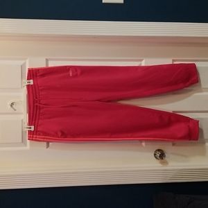 Adidas Triple Stripe Pink Pants - Size XL
